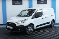 USED 2021 71 FORD TRANSIT CONNECT 1.5 240 ECOBLUE LEADER PANEL VAN 5DR DIESEL MANUAL L2 EURO 6 LWB (S/S) (120 PS) AIRCON NO VAT - 1 DIRECT COMPANY OWNER - FULL SERVICE HISTORY - 2 KEYS - LOW MILEAGE - HPI CHECK ALL CLEAR - ULEZ / LEZ / CAZ COMPLIANT - EURO 6 - LONG WHEEL BASE - METTALIC WHITE PAINTWORK - AIR CON - PLY LINED - SLIDING DOOR - BLUETOOTH / DAB / RADIO - ELECTRIC WINDOWS - OVER HEAD STORAGE -  FINANCE AVAILABLE - ZERO DEPOSIT OFFERS - ALL VANS/CARS WELCOME IN PART-EXCHANGE, ANY AGE, ANY MILEAGE, ANY CONDITION