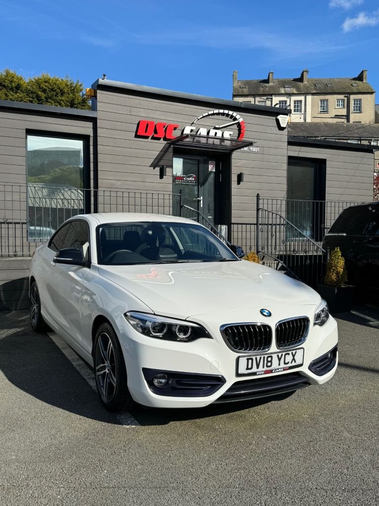 USED 2018 18 BMW 2 SERIES 2.0 218d Sport Coupe 2dr Diesel Manual Euro 6 (s/s) (150 ps) SAT NAV / BLUETOOTH /AIR-CON