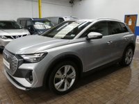 USED 2024 24 AUDI Q4 E-TRON 45 S line SUV 5dr Electric Auto 82kWh (286 ps) SAT NAV HEATED LEATHER SEATS REAR VIEW CAMERA CRUISE CONTROL PARKING SENSORS 1 OWNER AUDI WARRANTY TILL MARCH 2027