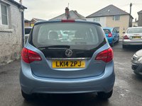 USED 2014 14 VAUXHALL MERIVA 1.4i Turbo Exclusiv MPV 5dr Petrol Auto Euro 6 (120 ps) LOW MILEAGE + AUTOMATIC MPV + CLEAN CONDITION THROUGHOUT + FULL SERVICE HISTORY + FRESH SERVICE + NEW MOT + FINISHED IN METALLIC BLUE COLOUR + SPEC INCLUDES PARKING SENSORS, CLOTH INTERIOR, REMOTE LOCKING, ELECTRIC WINDOWS AND MIRRORS, CD/ RADIO, A/C + 3 MONTHS WARRANTY + 12 MONTHS AA BREAKDOWN COVER INCLUDED