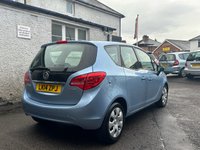 USED 2014 14 VAUXHALL MERIVA 1.4i Turbo Exclusiv MPV 5dr Petrol Auto Euro 6 (120 ps) LOW MILEAGE + AUTOMATIC MPV + CLEAN CONDITION THROUGHOUT + FULL SERVICE HISTORY + FRESH SERVICE + NEW MOT + FINISHED IN METALLIC BLUE COLOUR + SPEC INCLUDES PARKING SENSORS, CLOTH INTERIOR, REMOTE LOCKING, ELECTRIC WINDOWS AND MIRRORS, CD/ RADIO, A/C + 3 MONTHS WARRANTY + 12 MONTHS AA BREAKDOWN COVER INCLUDED