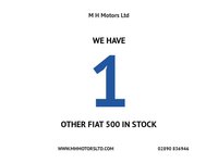 USED 2017 67 FIAT 500 1.2 Pop Hatchback 3dr Petrol Manual Euro 6 (s/s) (69 bhp) LONG MOT / LOW INSURANCE GROUP 7 / FINANCE AVAILABLE