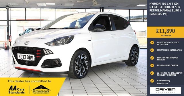 2023 HYUNDAI I10 1.0 T-GDi N Line Hatchback 5dr Petrol Manual Euro 6 (s/s) (100 ps)