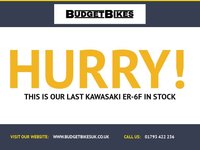 USED 2010 60 KAWASAKI ER-6F LOW MILEAGE - HPI CLEAR COMES WITH NEW MOT AND WARRANTY