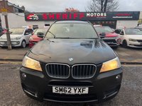 USED 2013 62 BMW X3 2.0 20d M Sport SUV 5dr Diesel Auto xDrive Euro 5 (s/s) (184 ps) Buy with Complete Confidence from Sheriff Motors, All our vehicles are extensively road tested and thoroughly inspected prior to sale. Each vehicle comes with a new 1 year mot and we rectify all advisories and failures at no additional cost to our customers, plus a full oil and filter service. For added peace of mind, every car includes a 6 month complimentary RAC Warranty, 12 months Rac Breakdown Cover giving you complete confidence when you buy from Sheriff Motors.