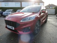 USED 2022 72 FORD KUGA 2.5h Duratec ST-Line X Edition SUV 5dr Petrol Hybrid CVT Euro 6 (s/s) (190 ps) SELF CHARGING HYBRID NO PLUG IN,,,GREAT ECONOMY,,,EX MOTABILITY FULL SERVICE HISTORY,,,,ELEC SUNROOF,,,HEATED SEATS AND STEERING WHEEL  AND MUCH MORE,,,,PART EXCHANGE WELCOME,,,,COMPETATIVE FINANCE AVAILABLE..