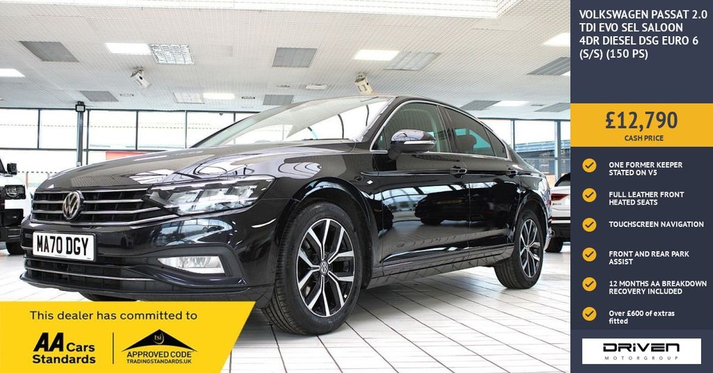 2020 Volkswagen Passat 2.0TDI SEL (150ps) EVO Saloon 4d DSG