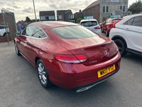 USED 2017 17 MERCEDES-BENZ C-CLASS 2.0 C200 Sport (Premium) Coupe 2dr Petrol G-Tronic+ Euro 6 (s/s) (184 ps) AUTO-GREAT SERVICE HISTORY-NAV-PARK CAMERA-LEATHER-PAN ROOF