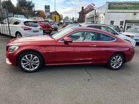 USED 2017 17 MERCEDES-BENZ C-CLASS 2.0 C200 Sport (Premium) Coupe 2dr Petrol G-Tronic+ Euro 6 (s/s) (184 ps) AUTO-GREAT SERVICE HISTORY-NAV-PARK CAMERA-LEATHER-PAN ROOF