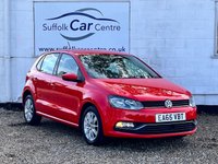USED 2015 65 VOLKSWAGEN POLO 1.2 TSI BlueMotion Tech SE Hatchback 5dr Petrol DSG Euro 6 (s/s) (90 ps) www.suffolkcarcentre.co.uk - Located at Lowestoft