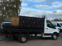 USED 2014 64 FORD TRANSIT 350 2.2 TDCI 125PS RWD SINGLE CAB TIPPER - NO VAT 