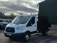 USED 2014 64 FORD TRANSIT 350 2.2 TDCI 125PS RWD SINGLE CAB TIPPER - NO VAT 