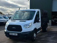 USED 2014 64 FORD TRANSIT 350 2.2 TDCI 125PS RWD SINGLE CAB TIPPER - NO VAT 