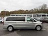 USED 2020 20 MERCEDES-BENZ VITO 114 CDI PRO Tourer 9-Seater Double Cab 2.1 Diesel G-Tronic RWD L3 Euro 6 (XLWB) (136 ps) Metallic Silver with 9 seats and only 13,750 miles, XL Wheelbase model