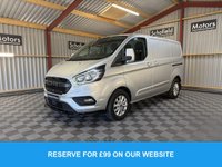 USED 2021 71 FORD TRANSIT CUSTOM 2.0 340 EcoBlue MHEV Limited Panel Van 5dr Diesel Manual L1 H1 Euro 6 (s/s) (130 ps) * NEW MOT * FRONT SPLITTER *