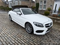 USED 2017 67 MERCEDES-BENZ C CLASS 2.1 C220d AMG Line Cabriolet 2dr Diesel G-Tronic+ Euro 6 (s/s) (170 ps) Full Leather+Heated Seats+Navigation+Service History