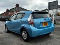 USED 2012 TOYOTA AQUA 1.5 Automatic Petrol Hybrid Hatchback Blue 5dr JAPANESE IMPORTED TOYOTA AQUA/ PRIUS CITY + LOW MILEAGE 1.5 HYBRID + CLEAN CONDITION THROUGHOUT + CHEAP/ ECO + LONG MOT/ FRESH SERVICE + FINISHED IN METALLIC LIGHT BLUE + SPEC INCLUDES WHITE AND BLACK CLOTH INTERIOR, ELECTRIC MIRRORS, FOLDING DOOR MIRRORS, PRIVACY GLASS, A/C, WHEEL TRIMS, REMOTE LOCKING + 3 MONTHS WARRANTY + 12 MONTHS AA BREAKDOWN COVER INCLUDED