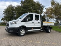 USED 2022 71 FORD TRANSIT 2.0 350 EcoBlue Leader Double Cab Tipper 4dr Diesel Manual RWD L3 Euro 6 (s/s) (130 ps) 2 keys, FSH, 7 seats, DAB, tow-bar