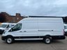 USED 2022 71 FORD TRANSIT 2.0 TDCI T350 LEADER ECOBLUE L4 H3 XLWB JUMBO H/ROOF RWD 130BHP. AC. SENSORS. CAMERA. 99K MILES. FINANCE. PX AC. CAMERA. SENSORS. MD SERVICE HISTORY. 99K MLS. PX