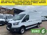 USED 2022 71 FORD TRANSIT 2.0 TDCI T350 LEADER ECOBLUE L4 H3 XLWB JUMBO H/ROOF RWD 130BHP. AC. SENSORS. CAMERA. 99K MILES. FINANCE. PX AC. CAMERA. SENSORS. MD SERVICE HISTORY. 99K MLS. PX
