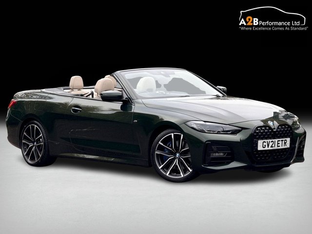 2021 21 BMW 4 Series 2.0 420i M Sport Convertible 2dr Petrol Auto Euro 6 (s/s) (184 ps)