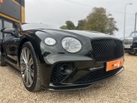 USED 2022 22 BENTLEY CONTINENTAL 6.0 W12 GT Speed Coupe 2dr Petrol Auto 4WD Euro 6 (659 ps) VAT Qualifying + Full Bentley Service History and is Specified with some incredible Specification Including Carbon Ceramic Brakes with Black Painted Calipers (&Acirc;&pound;9,908.33) | Touring Specifiction | City Specification | Diamond Knurling Specification | Bentley Rotating Display | Front Seat Comfort Specification with Heated and Ventilated Massaging Seats | Bang & Olufson for Bentley Sound system | Digital TV Reception | Panoramic Glass Sunroof | Continental Blackline Specification