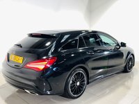 USED 2017 66 MERCEDES-BENZ CLA 2.1 CLA220d AMG Line Shooting Brake 5dr Diesel 7G-DCT Euro 6 (s/s) (177 ps) AMG Wheels | Sat Nav / Bluetooth | Ambient Lighting | Cruise Control | Red Stitching Seats