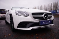 USED 2019 68 MERCEDES-BENZ SLC 1.6 SLC180 GPF AMG Line Convertible 2dr Petrol Manual Euro 6 (s/s) (156 ps) POLAR WHITE PAINTWORK + SAT NAV + DAB RADIO + BLUETOOTH