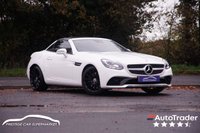 USED 2019 68 MERCEDES-BENZ SLC 1.6 SLC180 GPF AMG Line Convertible 2dr Petrol Manual Euro 6 (s/s) (156 ps) POLAR WHITE PAINTWORK + SAT NAV + DAB RADIO + BLUETOOTH