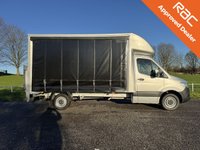 USED 2022 71 MERCEDES-BENZ SPRINTER 2.1 314Cdi 3.5t. Lwb 4.2m Curtainside Tail Lift, Air Con, Euro 6,140Bhp FREE Delivery | Finance | Part Ex |