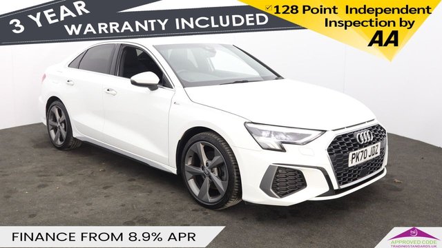 2020 Audi A3 1.0 TFSI 30 S line Saloon 4dr Petrol Manual Euro 6 (s/s) (110 ps) photo