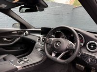 USED 2018 18 MERCEDES-BENZ C-CLASS 2.1 C220d AMG Line Estate 5dr Diesel G-Tronic+ Euro 6 (s/s) (170 ps) Dual zone climate control A/C, Black leather interior, Satellite navigation, Cruise control, Bluetooth, Voice control, USB input, Heated front seats, Paddleshift gears, Dynamic drive modes, Powered tailgate, Auto dimming rearview mirror, DAB radio, LED daytime running lights, Rear parking camera, Front & Rear parking sensors, Auto xenon headlights.