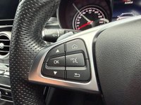 USED 2018 18 MERCEDES-BENZ C-CLASS 2.1 C220d AMG Line Estate 5dr Diesel G-Tronic+ Euro 6 (s/s) (170 ps) Dual zone climate control A/C, Black leather interior, Satellite navigation, Cruise control, Bluetooth, Voice control, USB input, Heated front seats, Paddleshift gears, Dynamic drive modes, Powered tailgate, Auto dimming rearview mirror, DAB radio, LED daytime running lights, Rear parking camera, Front & Rear parking sensors, Auto xenon headlights.