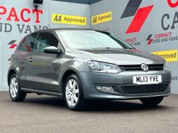 USED 2013 13 VOLKSWAGEN POLO 1.2 Match Edition Hatchback 3dr Petrol Manual Euro 5 (60 ps) PARKING SENSORS, LOW MILES!!!