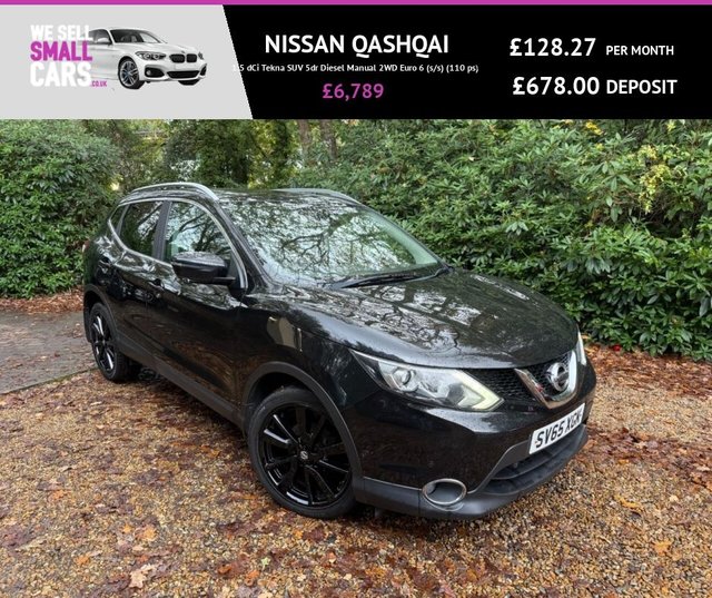 View our Nissan Qashqai 1.5 dCi Tekna SUV 5dr Diesel Manual 2WD Euro 6 (s/s) (110 ps)