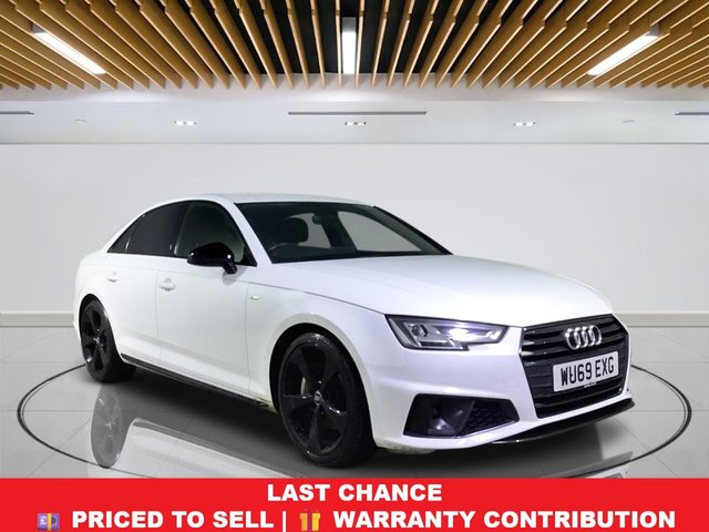 2019 69 AUDI A4 2.0 TDI 40 Black Edition Saloon 4dr Diesel S Tronic Euro 6 (s/s) (190 ps) | &pound;1395 Extras-RESERVE FOR &pound;99