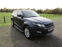 USED 2012 62 LAND ROVER RANGE ROVER EVOQUE 2.2 eD4 Pure 5 door 2WD Metallic blue with beige leather.