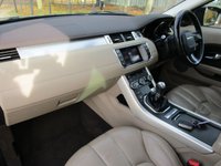 USED 2012 62 LAND ROVER RANGE ROVER EVOQUE 2.2 eD4 Pure 5 door 2WD Metallic blue with beige leather.
