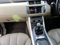 USED 2012 62 LAND ROVER RANGE ROVER EVOQUE 2.2 eD4 Pure 5 door 2WD Metallic blue with beige leather.