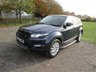 USED 2012 62 LAND ROVER RANGE ROVER EVOQUE 2.2 eD4 Pure 5 door 2WD Metallic blue with beige leather.