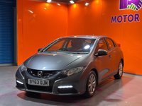 USED 2013 63 HONDA CIVIC 1.4 i-VTEC SE Hatchback 5dr Petrol Manual Euro 5 (s/s) (100 ps) 2 Owners From New. Alloys. A/C