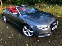 USED 2016 16 AUDI A5 CABRIOLET 2.0 TFSI SE Convertible 2dr Petrol S Tronic quattro Euro 6 (s/s) (230 ps)QUATTRO-4X4-FULL RED LEATHER SPORTS SEATS//FRONT AND REAR PARK ASSIST//LADY OWNER SINCE 2021 WITH EXCELLENT SERVICE HISTORY//BLUETOOTH//DAD//NEW MOT AND FRONT TYRES S-TRONIC QUATTRO Euro 6 (s/s) (230 ps)QUATTRO-4X4-FULL RED LEATHER SPORTS HEATED SEATS//FRONT AND REAR PARK ASSIST//SAT-NAV//LADY OWNER SINCE 2021 WITH EXCELLENT SERVICE HISTORY//BLUETOOTH//DAD