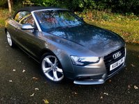 USED 2016 16 AUDI A5 CABRIOLET 2.0 TFSI SE Convertible 2dr Petrol S Tronic quattro Euro 6 (s/s) (230 ps)QUATTRO-4X4-FULL RED LEATHER SPORTS SEATS//FRONT AND REAR PARK ASSIST//LADY OWNER SINCE 2021 WITH EXCELLENT SERVICE HISTORY//BLUETOOTH//DAD//NEW MOT AND FRONT TYRES S-TRONIC QUATTRO Euro 6 (s/s) (230 ps)QUATTRO-4X4-FULL RED LEATHER SPORTS HEATED SEATS//FRONT AND REAR PARK ASSIST//SAT-NAV//LADY OWNER SINCE 2021 WITH EXCELLENT SERVICE HISTORY//BLUETOOTH//DAD