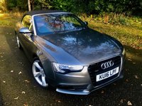 USED 2016 16 AUDI A5 CABRIOLET 2.0 TFSI SE Convertible 2dr Petrol S Tronic quattro Euro 6 (s/s) (230 ps)QUATTRO-4X4-FULL RED LEATHER SPORTS SEATS//FRONT AND REAR PARK ASSIST//LADY OWNER SINCE 2021 WITH EXCELLENT SERVICE HISTORY//BLUETOOTH//DAD//NEW MOT AND FRONT TYRES S-TRONIC QUATTRO Euro 6 (s/s) (230 ps)QUATTRO-4X4-FULL RED LEATHER SPORTS HEATED SEATS//FRONT AND REAR PARK ASSIST//SAT-NAV//LADY OWNER SINCE 2021 WITH EXCELLENT SERVICE HISTORY//BLUETOOTH//DAD