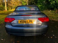USED 2016 16 AUDI A5 CABRIOLET 2.0 TFSI SE Convertible 2dr Petrol S Tronic quattro Euro 6 (s/s) (230 ps)QUATTRO-4X4-FULL RED LEATHER SPORTS SEATS//FRONT AND REAR PARK ASSIST//LADY OWNER SINCE 2021 WITH EXCELLENT SERVICE HISTORY//BLUETOOTH//DAD//NEW MOT AND FRONT TYRES S-TRONIC QUATTRO Euro 6 (s/s) (230 ps)QUATTRO-4X4-FULL RED LEATHER SPORTS HEATED SEATS//FRONT AND REAR PARK ASSIST//SAT-NAV//LADY OWNER SINCE 2021 WITH EXCELLENT SERVICE HISTORY//BLUETOOTH//DAD