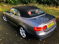 USED 2016 16 AUDI A5 CABRIOLET 2.0 TFSI SE Convertible 2dr Petrol S Tronic quattro Euro 6 (s/s) (230 ps)QUATTRO-4X4-FULL RED LEATHER SPORTS SEATS//FRONT AND REAR PARK ASSIST//LADY OWNER SINCE 2021 WITH EXCELLENT SERVICE HISTORY//BLUETOOTH//DAD//NEW MOT AND FRONT TYRES S-TRONIC QUATTRO Euro 6 (s/s) (230 ps)QUATTRO-4X4-FULL RED LEATHER SPORTS HEATED SEATS//FRONT AND REAR PARK ASSIST//SAT-NAV//LADY OWNER SINCE 2021 WITH EXCELLENT SERVICE HISTORY//BLUETOOTH//DAD