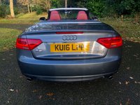 USED 2016 16 AUDI A5 CABRIOLET 2.0 TFSI SE Convertible 2dr Petrol S Tronic quattro Euro 6 (s/s) (230 ps)QUATTRO-4X4-FULL RED LEATHER SPORTS SEATS//FRONT AND REAR PARK ASSIST//LADY OWNER SINCE 2021 WITH EXCELLENT SERVICE HISTORY//BLUETOOTH//DAD//NEW MOT AND FRONT TYRES S-TRONIC QUATTRO Euro 6 (s/s) (230 ps)QUATTRO-4X4-FULL RED LEATHER SPORTS HEATED SEATS//FRONT AND REAR PARK ASSIST//SAT-NAV//LADY OWNER SINCE 2021 WITH EXCELLENT SERVICE HISTORY//BLUETOOTH//DAD