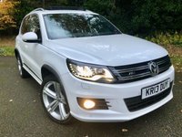 USED 2013 13 VOLKSWAGEN TIGUAN 2.0 TDI BlueMotion Tech R-Line SUV 5dr Diesel Manual 4WD Euro 5 (s/s) (170 ps) 1 LADY OWNER FROM 2 MONTHS OLD//X12 MAIN DEALER/SPECIALIST SERVICE STAMPS//OPTICAL PARK ASSIST SYSTEM//PANORAMIC GLASS ROOF//HEATED BLACK LEATHER SPORTS SEATING\\BEAUTIFULLY KEPT CAR THROUGHOUT\\\\\\\\\PRICE NOW INCLUDES NEW CAMBELT+WATERPUMP+NEW MOT///////// 4WD Euro 5 (s/s) (170 ps) 1 LADY OWNER FROM 2 MONTHS OLD//X12 MAIN DEALER/SPECIALIST SERVICE STAMPS//OPTICAL PARK ASSIST SYSTEM//PANORAMIC GLASS ROOF//HEATED BLACK LEATHER SPORTS SEATINGBEAUTIFULLY KEPT CAR THROUGHOUT\\\\PRICE NOW INCLUDES NEW CAMBELT+WATERPUMP+NEW MOT/////////