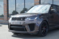 USED 2021 62 LAND ROVER RANGE ROVER SPORT 5.0 P575 V8 SVR Carbon Edition SUV 5dr Petrol Auto 4WD Euro 6 (s/s) (575 ps) SVO PALETTE RED / SLIDING PAN