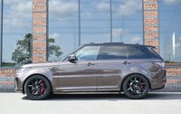USED 2021 62 LAND ROVER RANGE ROVER SPORT 5.0 P575 V8 SVR Carbon Edition SUV 5dr Petrol Auto 4WD Euro 6 (s/s) (575 ps) SVO PALETTE RED / SLIDING PAN